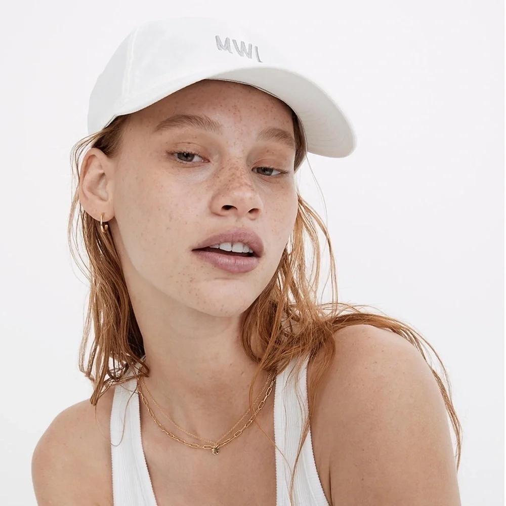 New! Madewell MWL (Re)sourced Athletic Baseball Cap Hat